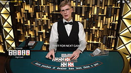 Live dealer Texas Hold'Em Poker