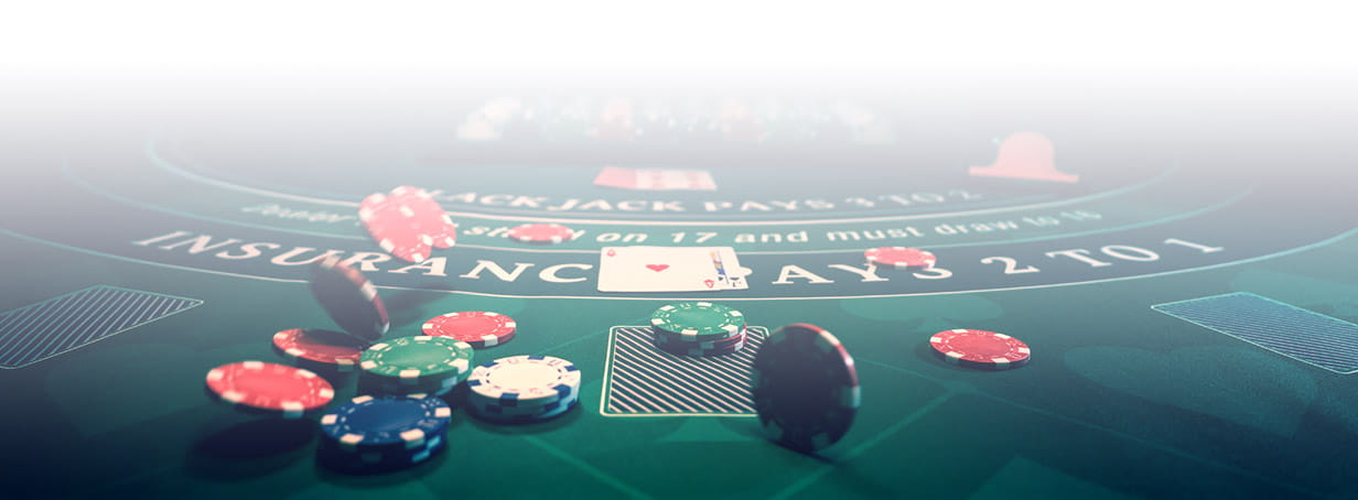 A blackjack table.