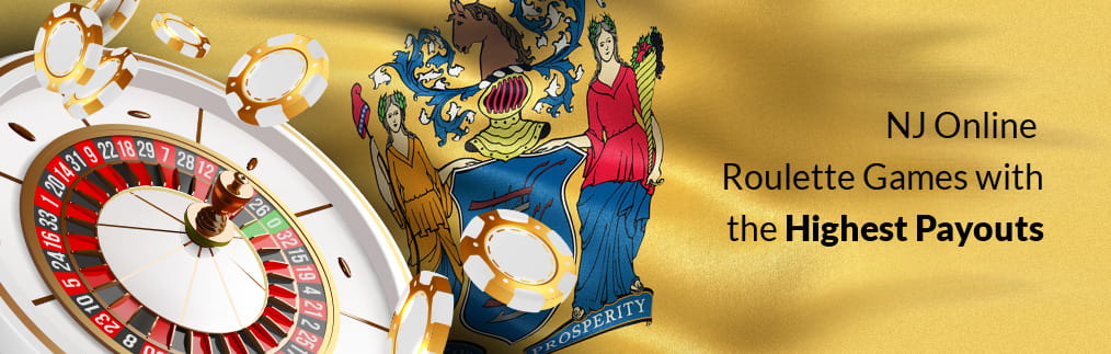 New Jersey coat of arms and roulette wheel