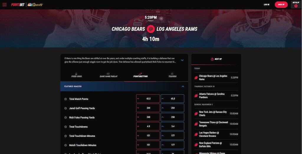 PointsBet Sportsbook Points Betting