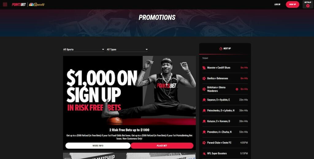 PointsBet Sportsbook Promotions