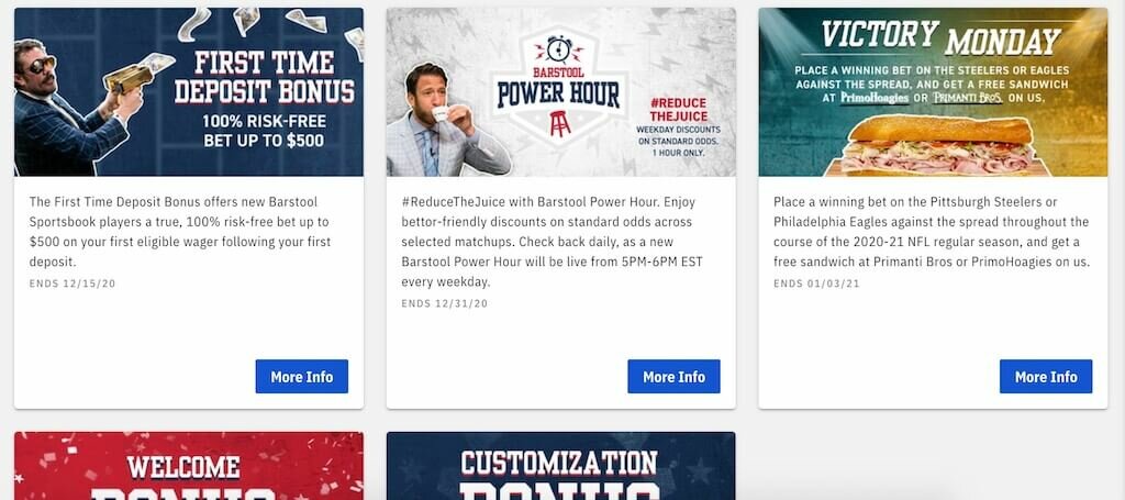 Barstool Michigan Promos